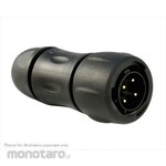 SOURIAU Souriau Sunbank by Eaton Circular Connector, 4-Pole, Standard, Cable Mount, UTS6JC124P