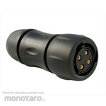 SOURIAU Souriau Sunbank by Eaton Circular Connector, 4-Pole, Standard, Cable Mount, UTS6JC124S