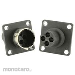 SOURIAU Souriau Sunbank by Eaton Circular Connector, 4-Pole, Standard, Flange Mount, UTG0104PH