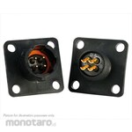 SOURIAU Souriau Sunbank by Eaton Circular Connector, 4-Pole, Standard, Flange Mount, UTS08E4P