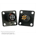 SOURIAU Souriau Sunbank by Eaton Circular Connector, 4-Pole, Standard, Flange Mount, UTS08E4S