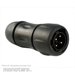 SOURIAU Souriau Sunbank by Eaton Circular Connector, 4-way, Standard, Cable Mount, UTS6JC124PSCR