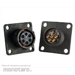SOURIAU Souriau Sunbank by Eaton Circular Connector, 6-way, Standard, Flange Mount, UTS010E6S