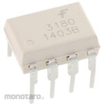onsemi onsemi Photocoupler, Through-hole mounting, Number of channels: 1, MOSFET output, FOD3180