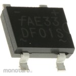 onsemi onsemi Rectifier Bridge Diode Single Phase 1.5A, 100V, 8.51 x 6.5 x 3.3mm, DF01S
