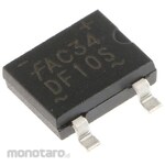 onsemi onsemi Rectifier Bridge Diode Single Phase 1.5A, 400V, 8.51 x 6.5 x 2.6mm, DF04S