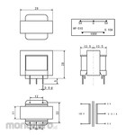 TOYOZUMI Power Transformer Pin Terminal For Pcb Mounting