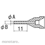 ESCO 1.3 / 2.6mm replacement nozzle (for EA323MA-1)