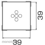HAKKO Nozzle BGA 38mmX38mm