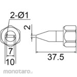 HAKKO Nozzle N2-1 with cap nut