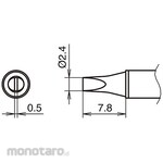 HAKKO Tip 2.4D type 450°C for FX-1001