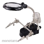 Taffware Alat Pegangan Solder Helping Hand dan Kaca Pembesar