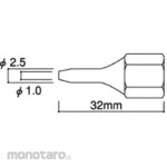 HAKKO Long nozzle 1.0mm