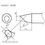 HAKKO Soldering Tip Shape-5BC