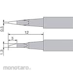 goot R/P SOLDERING TWEEZERS TIP