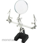 TRUSCO A Stand Magnifying Glass With A Clip