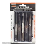 TRUSCO Stainless Steel Tweezers Set