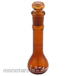 AS ONE Brown volumetric flask with English calibration certificate