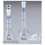 AS ONE EM Euro Small Volumetric Flask with Calibration Certificate
