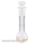 AS ONE High-precision volumetric flask, white, with English calibration certificate