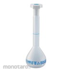 AS ONE PP volumetric flask with calibration certificate, 014.03 series