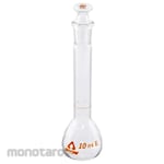 AS ONE Transparent Ground Volumetric Flask, Hard Glass, with Chinese Calibration Certificate