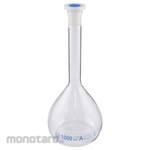 AS ONE Volumetric flask with resin stopper, Chinese calibration certificate included