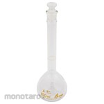 AS ONE White volumetric flask with calibration certificate