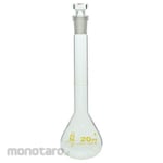 SIBATA SCIENTIFIC TECHNOLOGY Super Grade Clear Volumetric Flask with Chinese Calibration Certificate, 020060 Series
