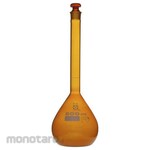 SIBATA SCIENTIFIC TECHNOLOGY Super Grade Volumetric Flask, Brown, with Chinese Calibration Certificate