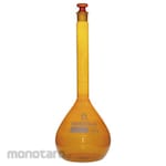 SIBATA SCIENTIFIC TECHNOLOGY Volumetric Flask, Custom A, Brown, with Chinese Calibration Certificate, 026100 Series