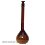 SIBATA SCIENTIFIC TECHNOLOGY Volumetric Flask, Custom A, Brown, with English Calibration Certificate, 026100 Series