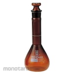 SIBATA Volumetric Flask Amber Short Neck
