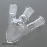 AS ONE Three-neck pear-shaped flask, standard type, FP3 series