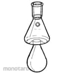 KIRIYAMA Glass Dry Distillation Flask F13B-2 Series