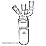 KIRIYAMA Glass Four-neck cylindrical flask with joint