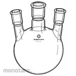 KIRIYAMA Glass Three-neck Flask, Angle Type, F10-2 Series
