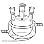 KIRIYAMA Glass Three-neck mantle flask F11B-2 series