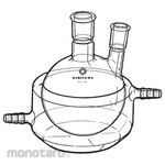 KIRIYAMA Glass Two-neck mantle flask F11B-1 series