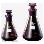 SANSYO Cocked Erlenmeyer flask brown