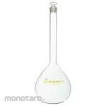 SIBATA SCIENTIFIC TECHNOLOGY Shibata Glass Volumetric Flask, Brown Graduations, 2000ml, 020060-2000