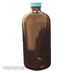 LAB SAFETY SUPPLY Narrow Mouth Round Glass Bottle