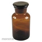 LAB SAFETY SUPPLY Wide Mouth Round Glass Bottle