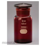 IWAKI (AGC Technoglass) Reagent Bottle Amber Wide Mouth Hiroguchi (Botol Reagen)