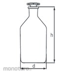 Non Brand Reagent Bottle Glass