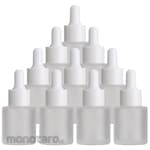 Non Brand Bottle Pipette Glass Clear Frosted Flat Shoulder (Botol Pipet / Tetes)
