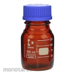 DURAN Bottle Round Dark Amber with Screw Cap (Botol Bulat / Botol Lab)