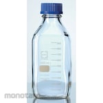 DURAN Bottle Square Clear with Cap and PP Pouring Ring (Botol Lab)