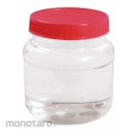 Daihan Scientific Bottle Clean PET with Red PP Screw Cap (Botol Lab)