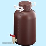 Sanplatec Bottle Light Shielding Wide Mouth with PE Handle and Stopcock (Botol Lab)